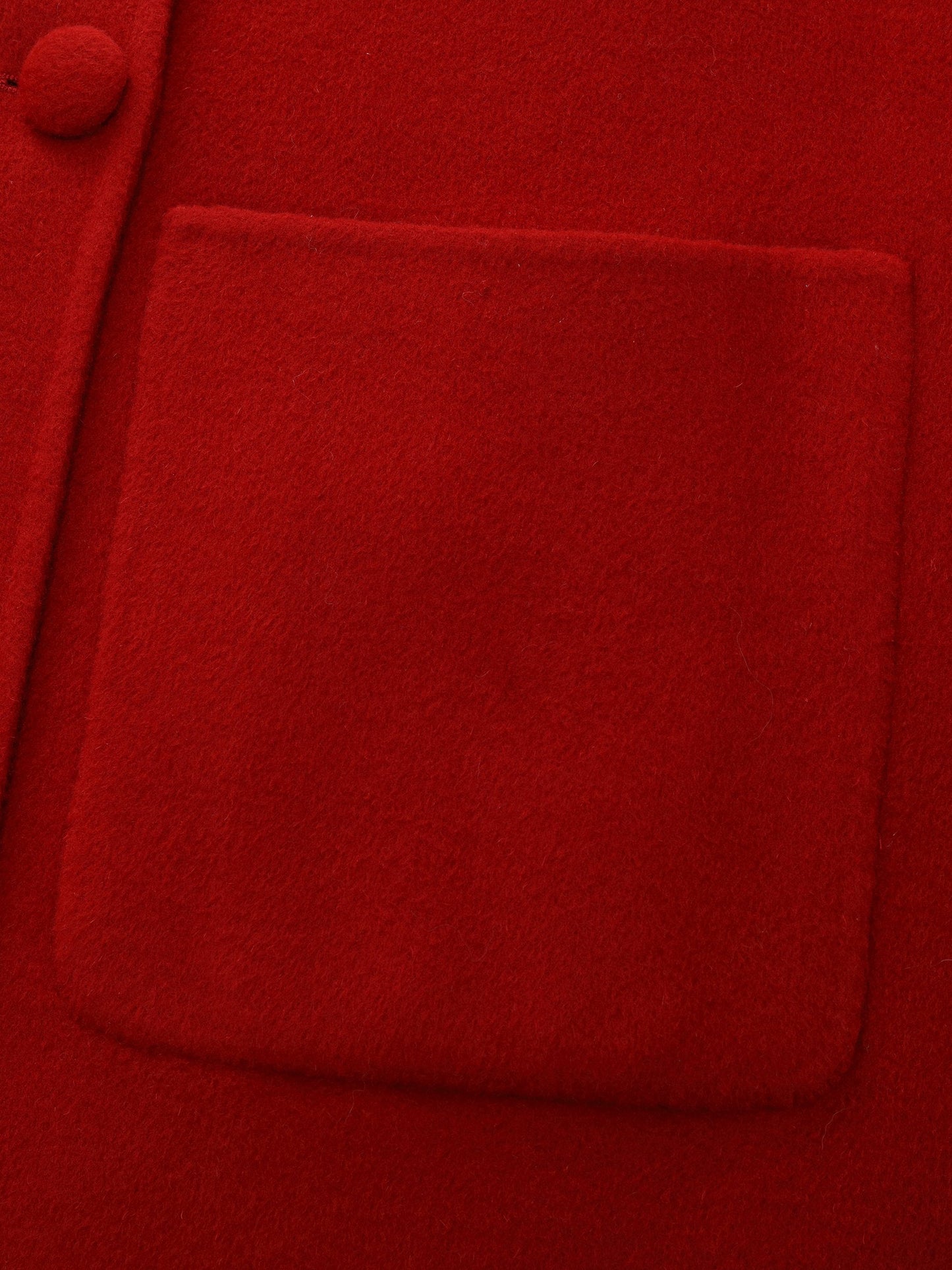 Tencel Wool Blend Double-Faced Women Coat With Detachable Collar