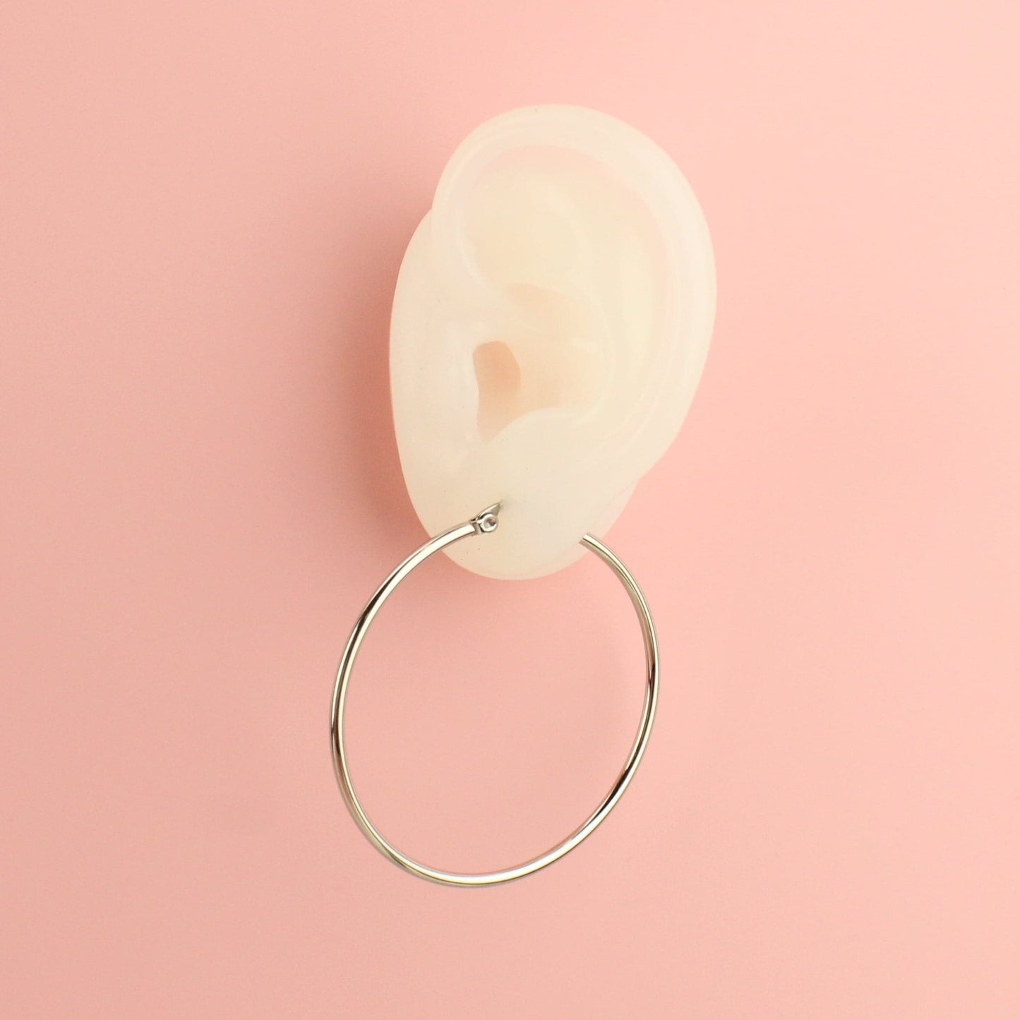 50mm Stainless Steel Hoop Earrings