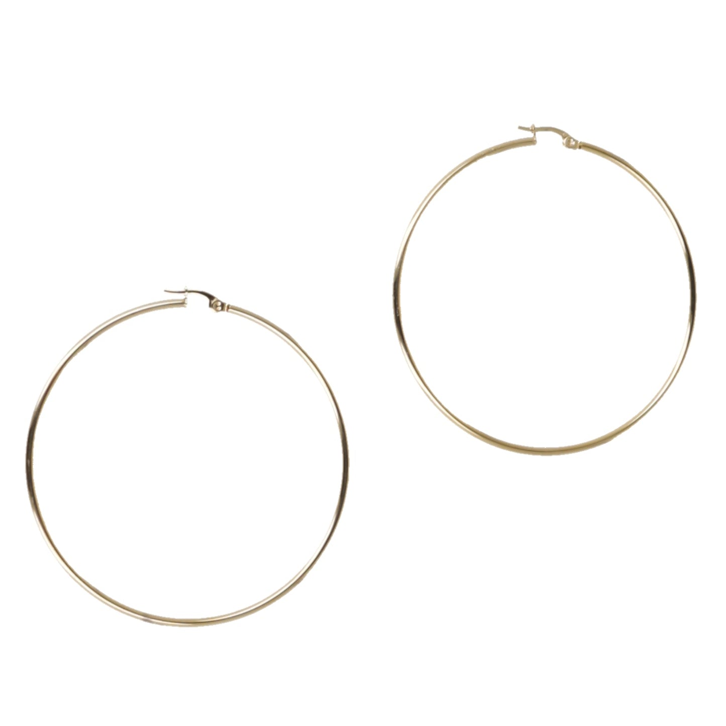 65mm Hoop Earrings (Gold Plated)