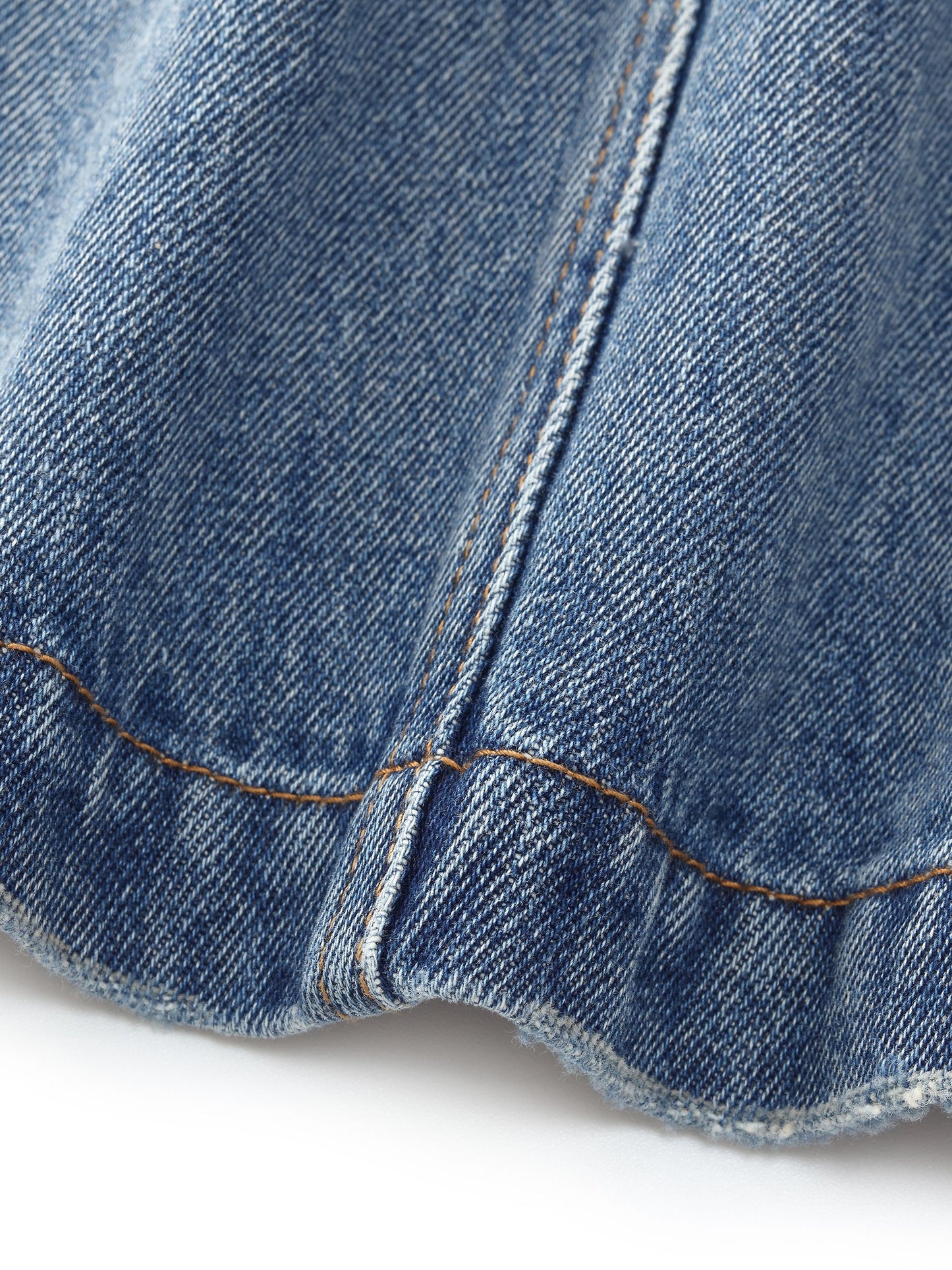 100% Cotton Denim Adjustable Waist Women Skirt