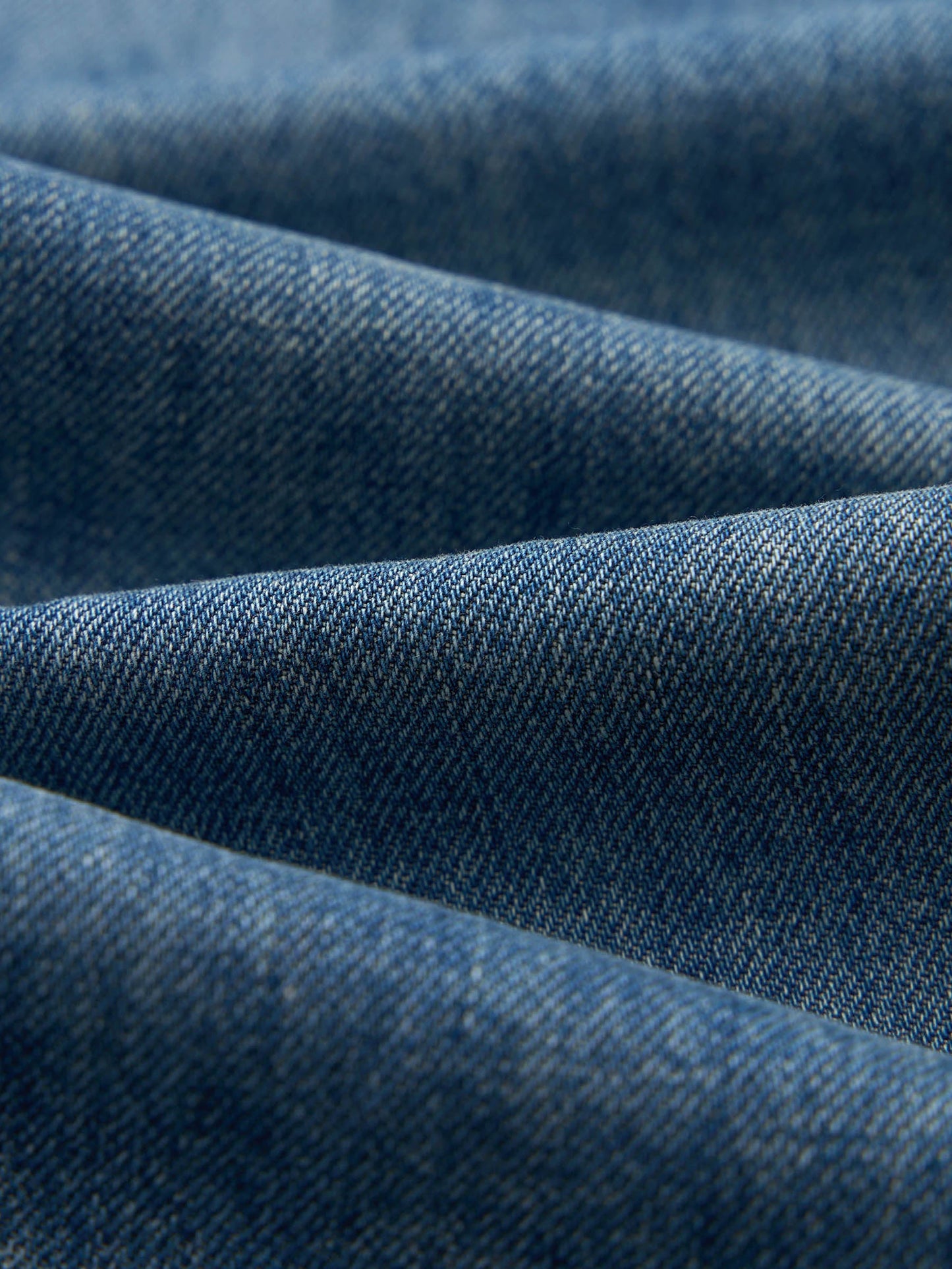 100% Cotton Denim Women Curved Leg Jeans