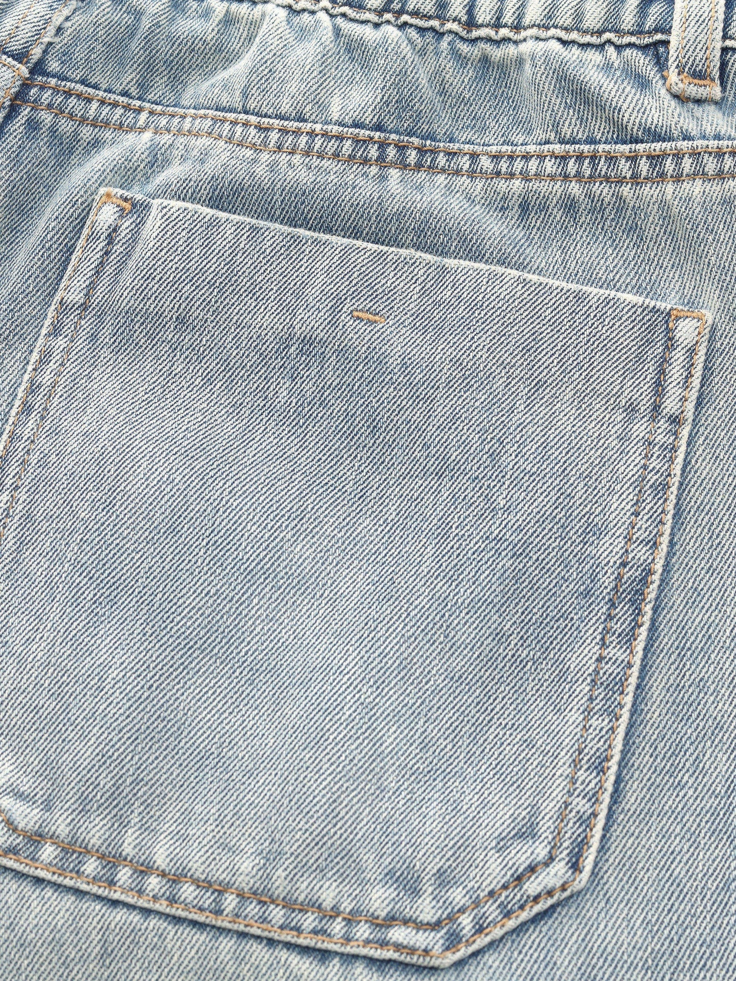 100% Cotton Denim Women Curved-Leg Jeans