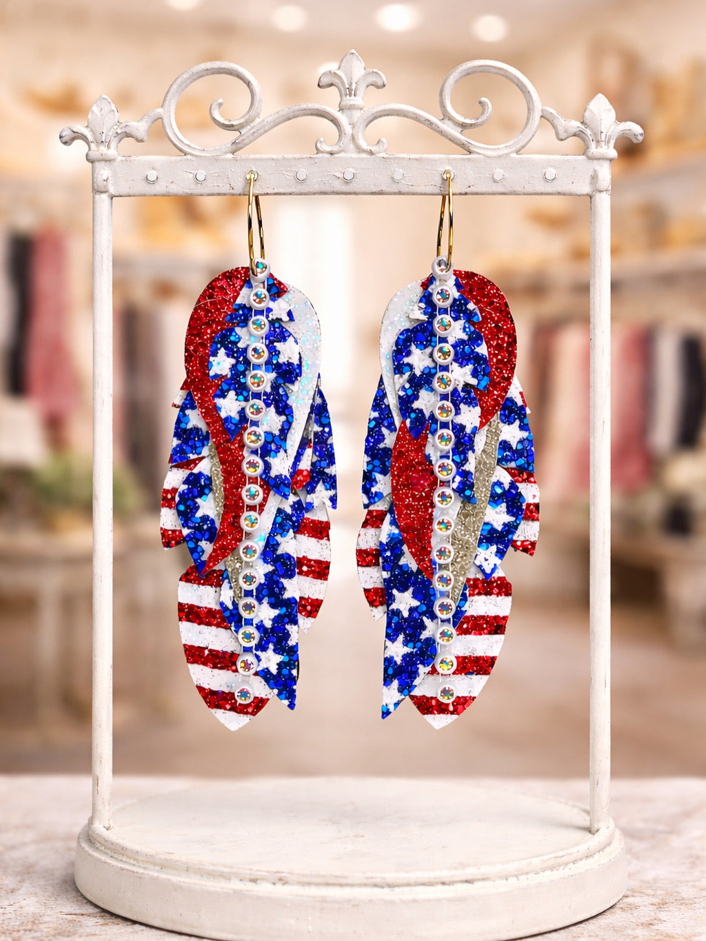 Star-Spangled Glam Earrings