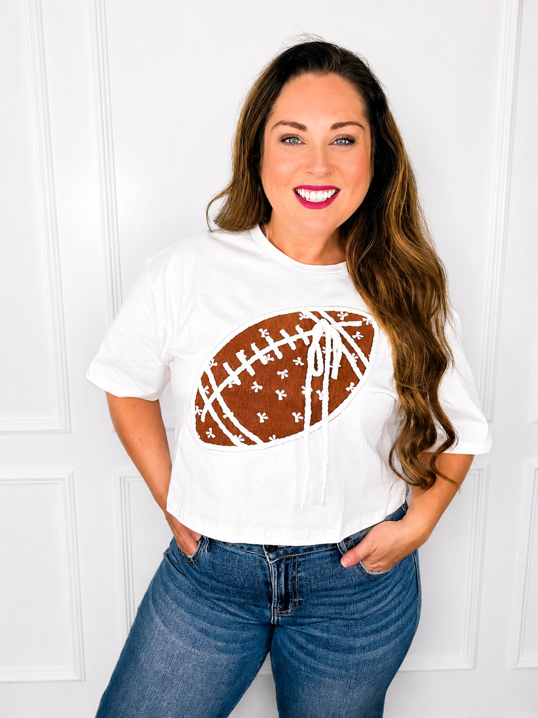 Victory Bows Cropped Top