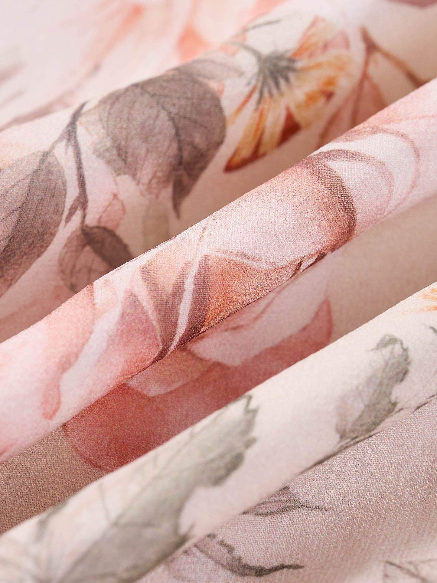 10MM Mulberry Silk Floral Print Women Strap Maxi Dress