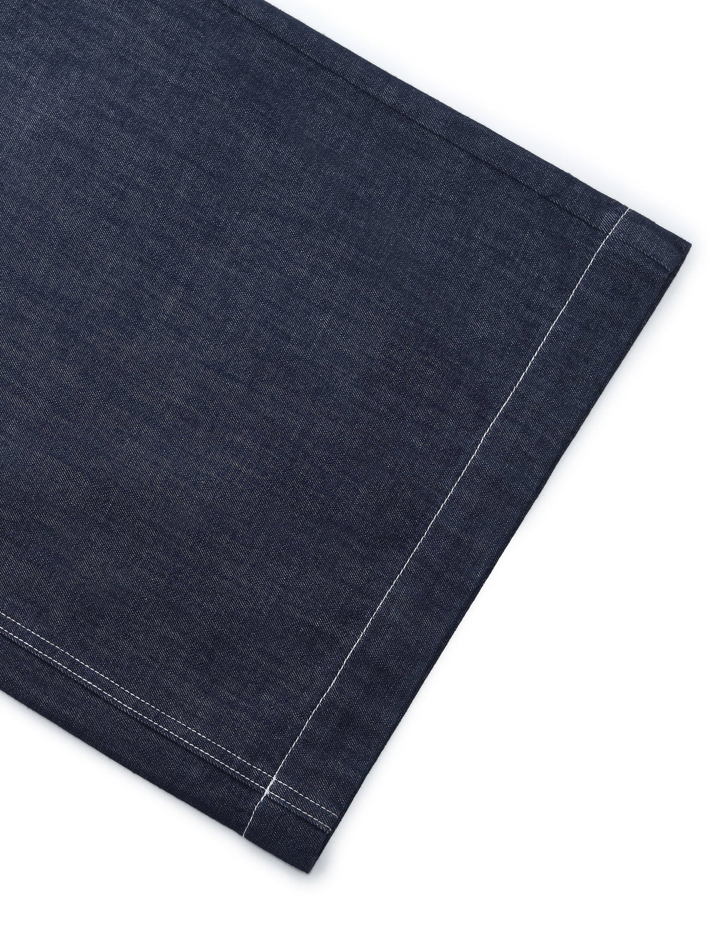 100% Cotton Denim Straight Wide Leg Women Jeans