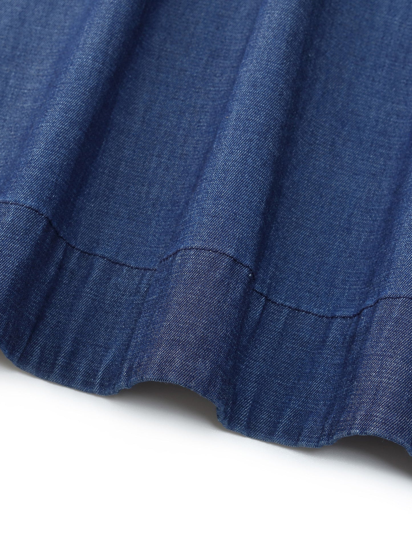 Denim A-Line Sleeveless Women Mini Dress