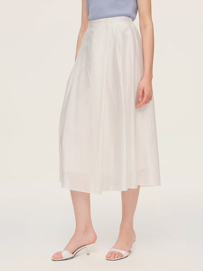 Tencel Blend Adjustable Waist Women A-Line Culottes