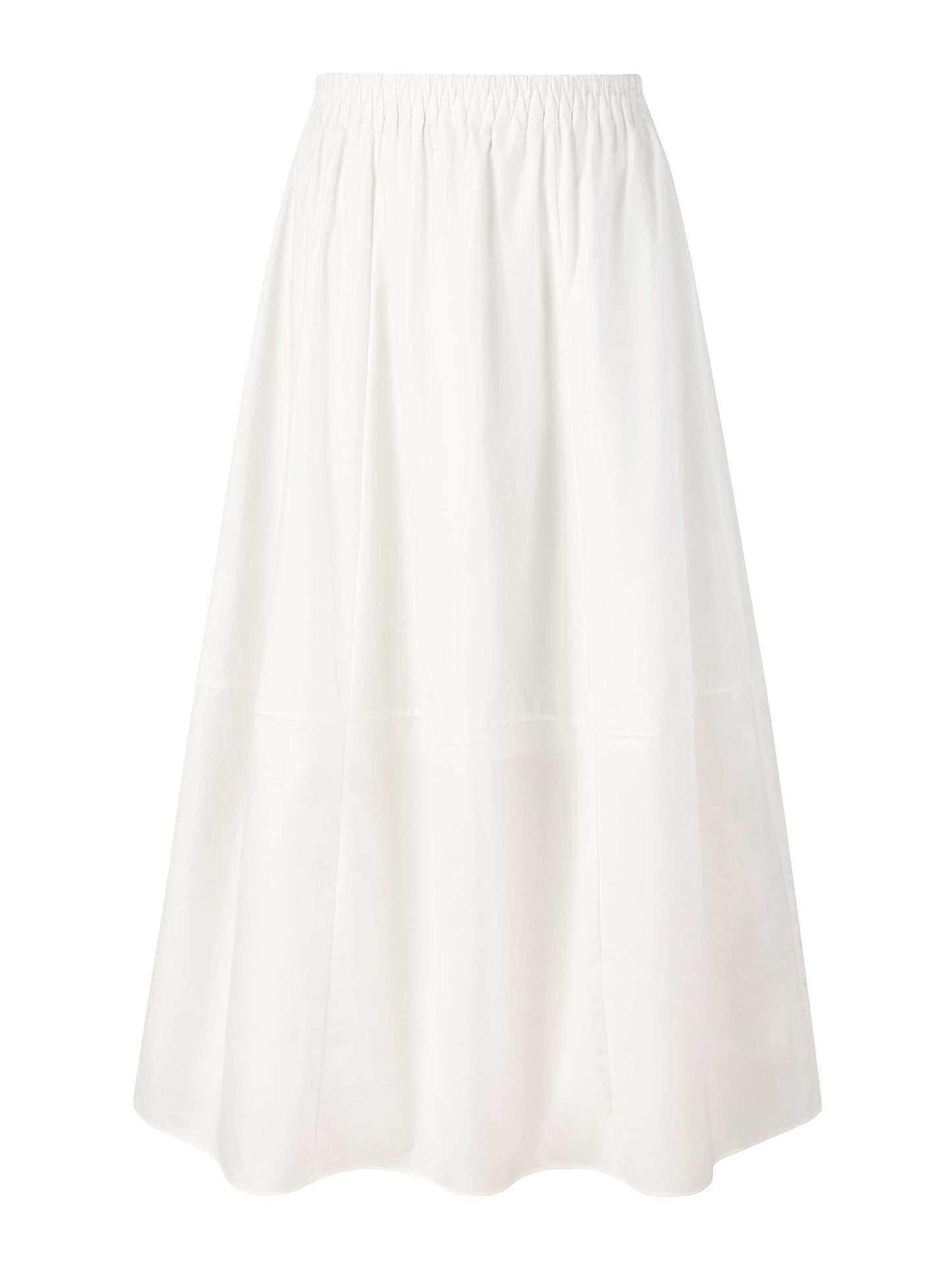 Cotton Blend Elastic Waist Women Skirt
