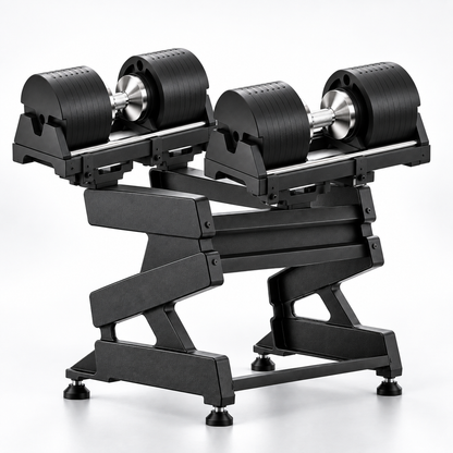 🔥 5–50KG Adjustable Dumbbell Set – Quick-Change Weights with Storage Stand for Home Gym Strength Training