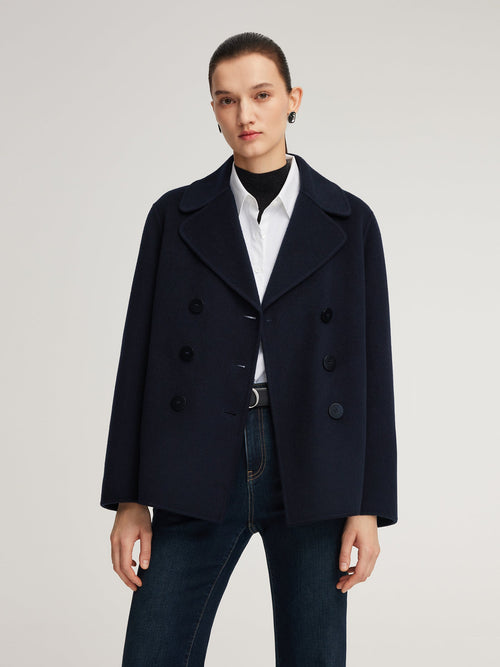 100% Wool Double-Faced Women Coat
