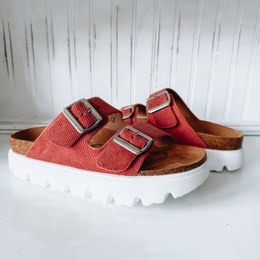 Jazmin Flatform Sandal - Rust