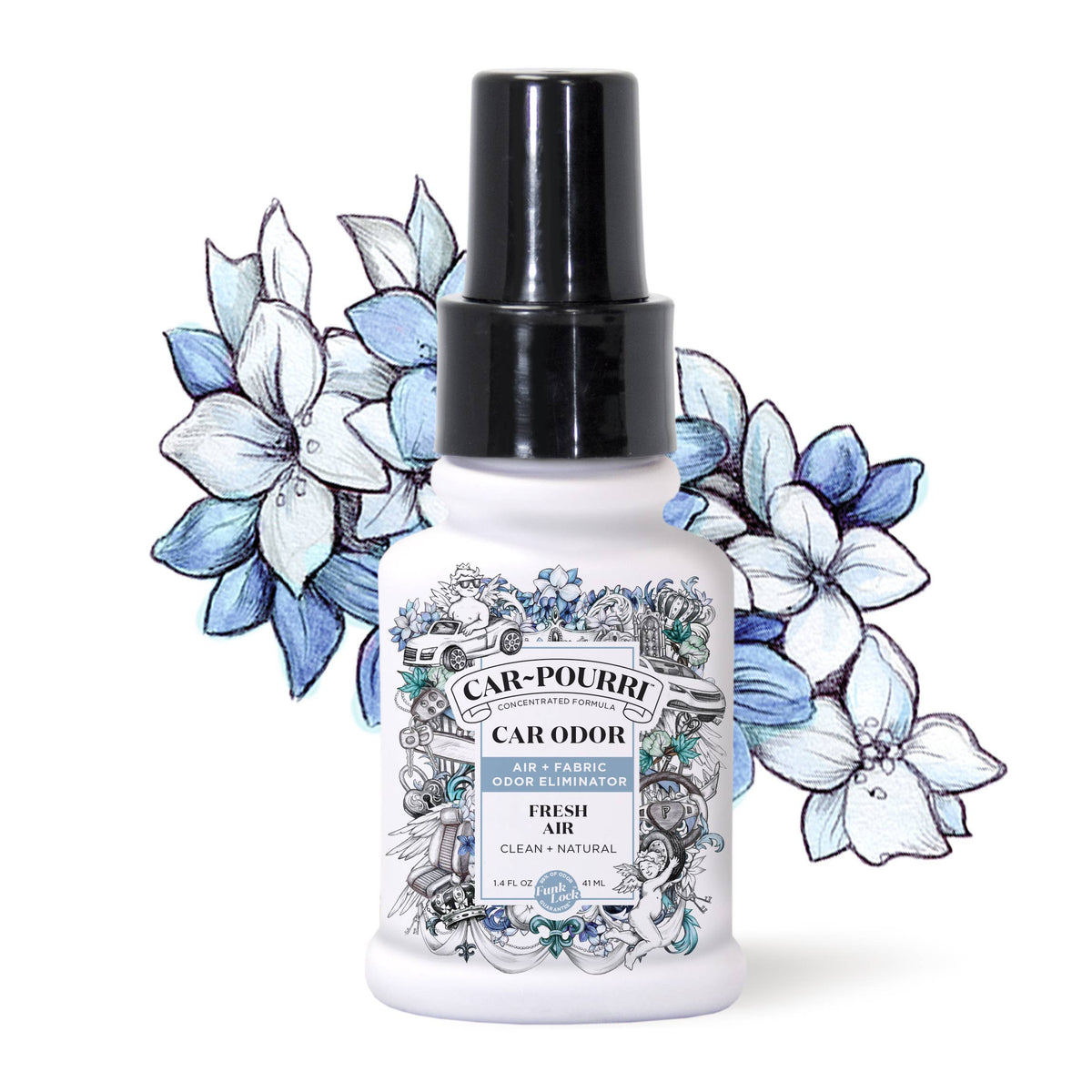 Car~Pourri Air + Fabric Spritz My Ride 1.4oz 2-Pack Gift Set