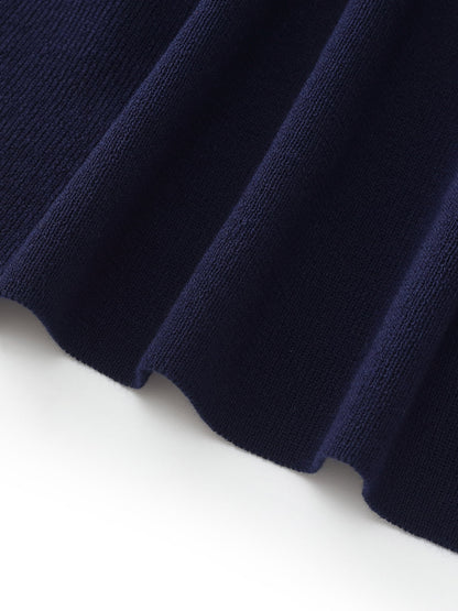 Lyocell Blend Contrast Trim Women Cardigan