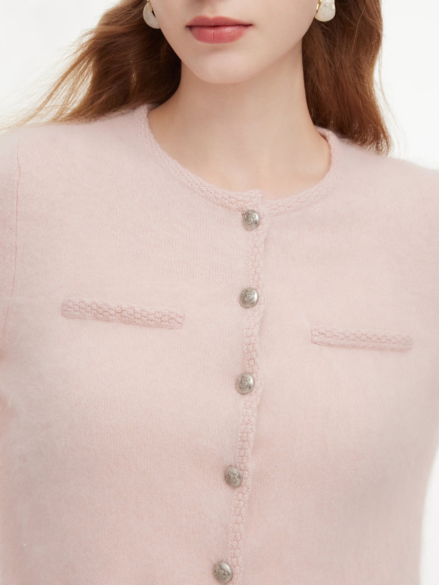 [Preview] 100% Brushed Cashmere Women Cardigan