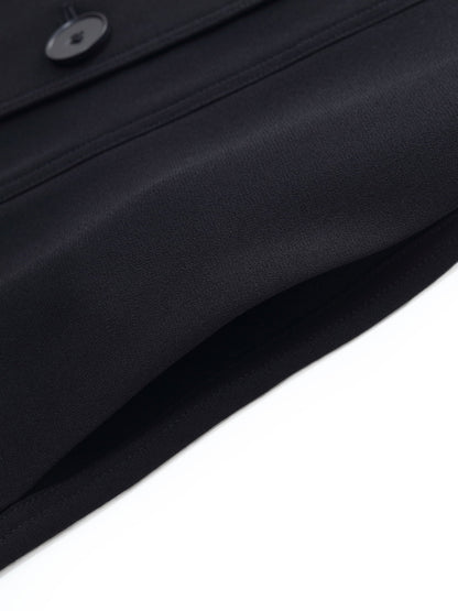 Triacetate Blend Women Wrap Trench Coat