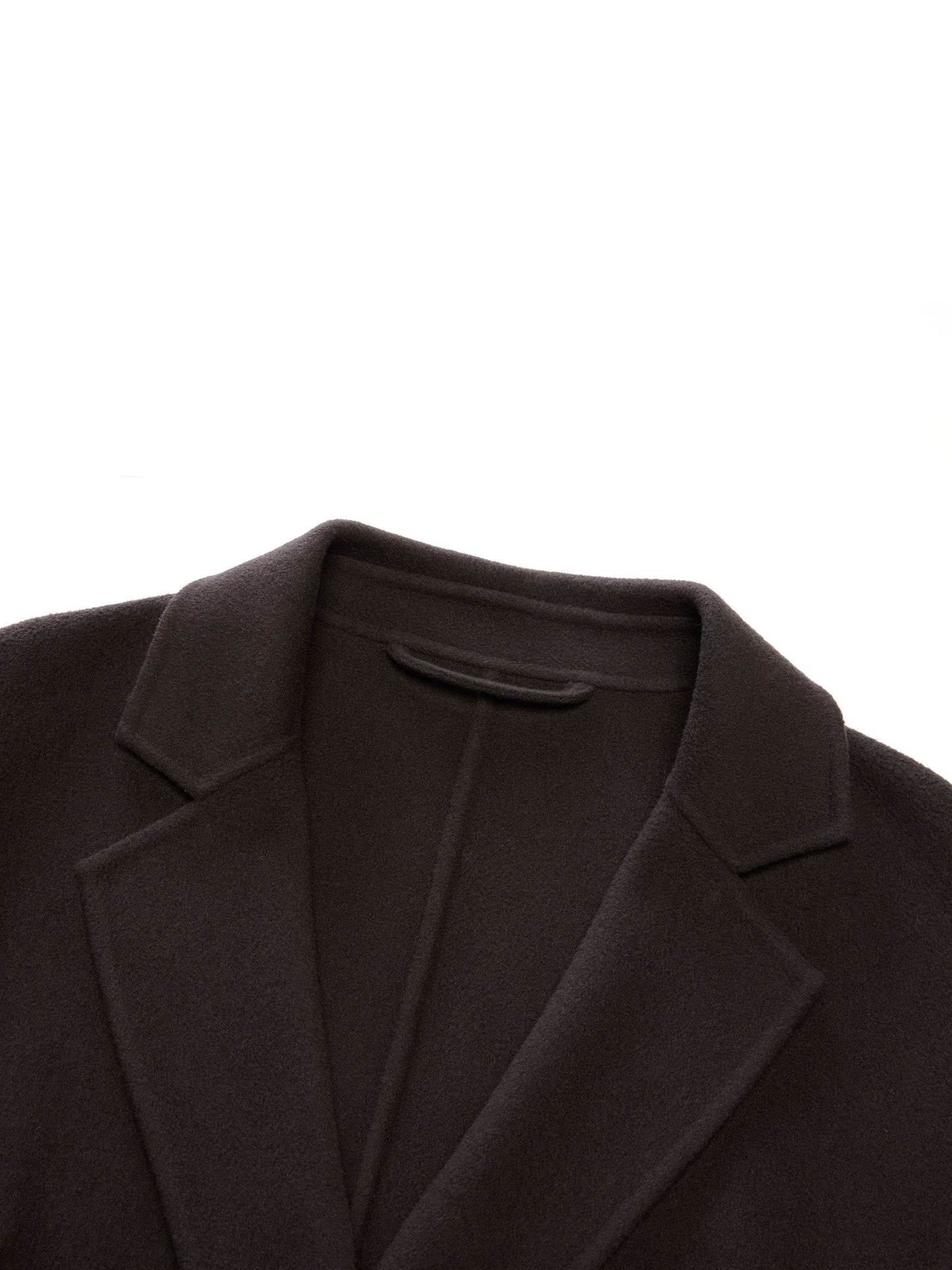 Cashmere Wool Blend Gathered Waist Women Overcoat