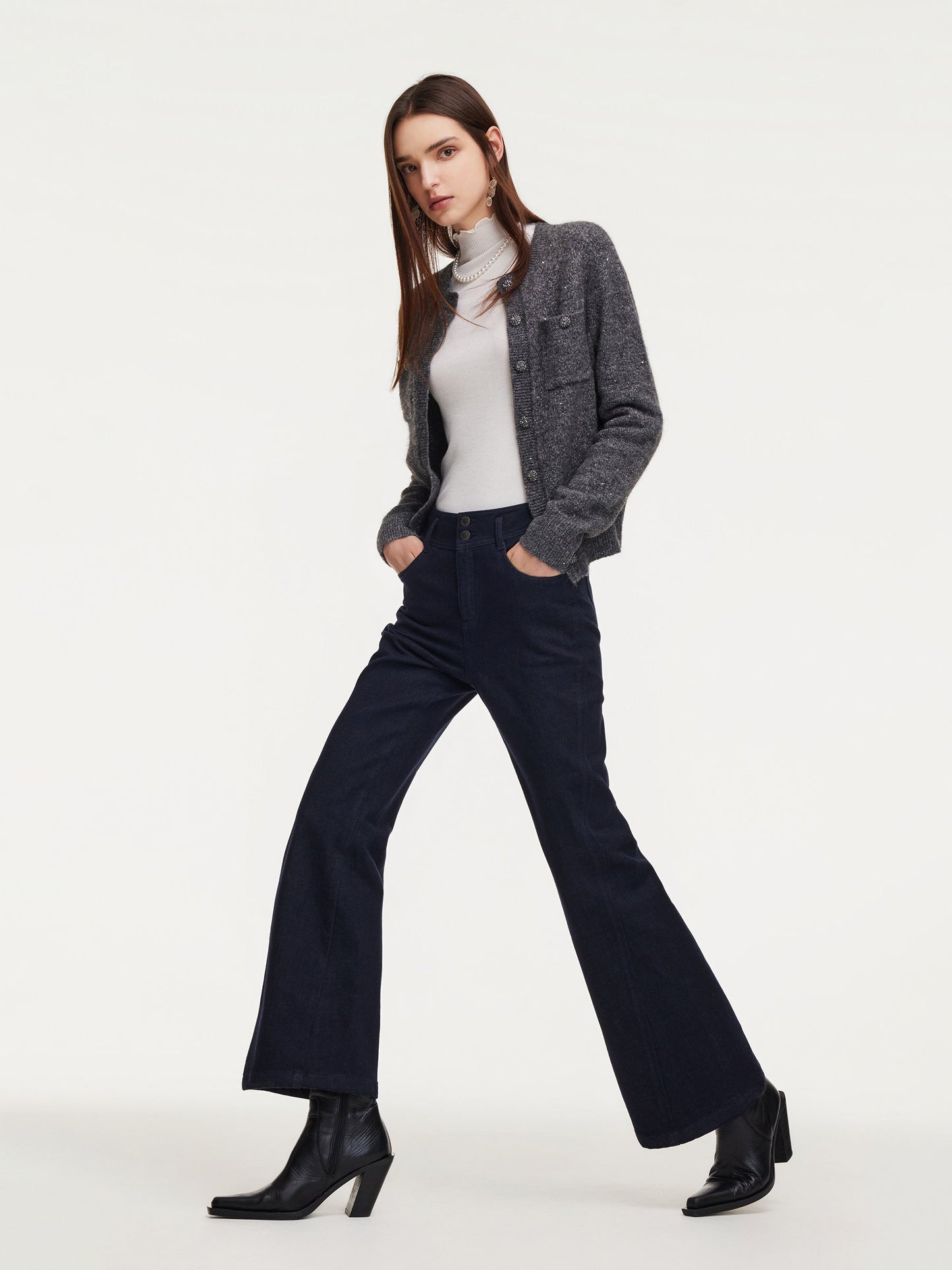 Denim Micro-Flared Women Jeans