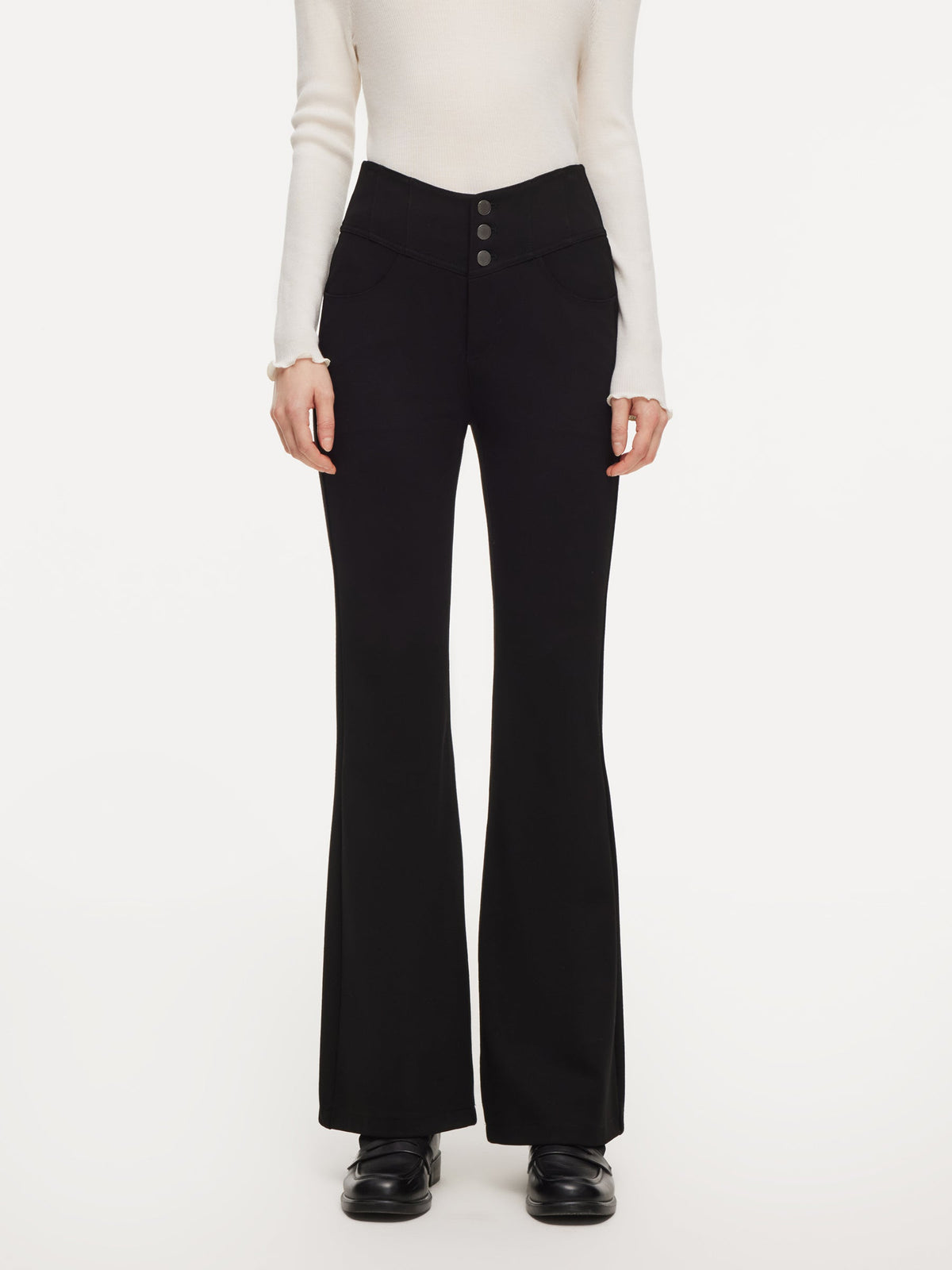 High-Waisted Women Micro-Flared Jeans