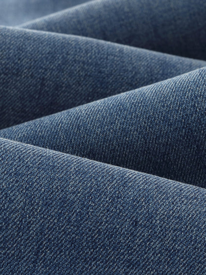 Denim Fleece Lined Women Tapered Jeans