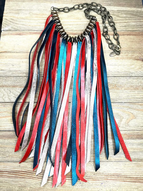 Freedom Fringe Statement Necklace by Sandra Ling Designs