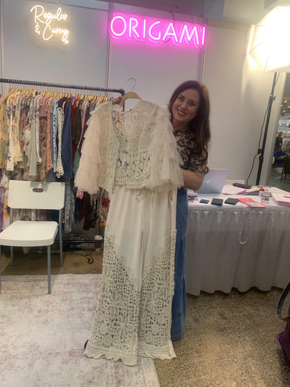 Origami - Runway Romance Crochet Pants