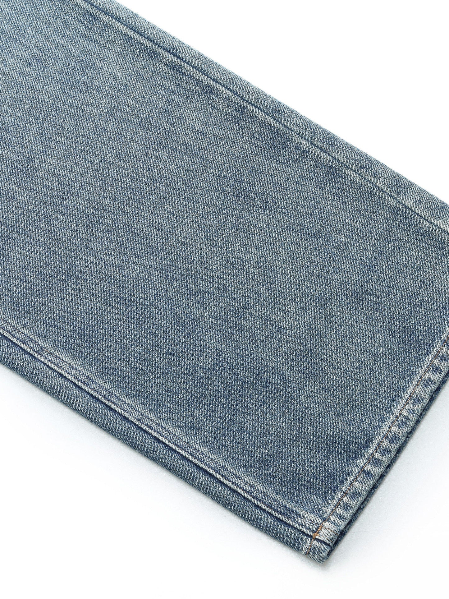100% Cotton Denim Women Straight Leg Jeans