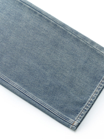100% Cotton Denim Women Straight Leg Jeans
