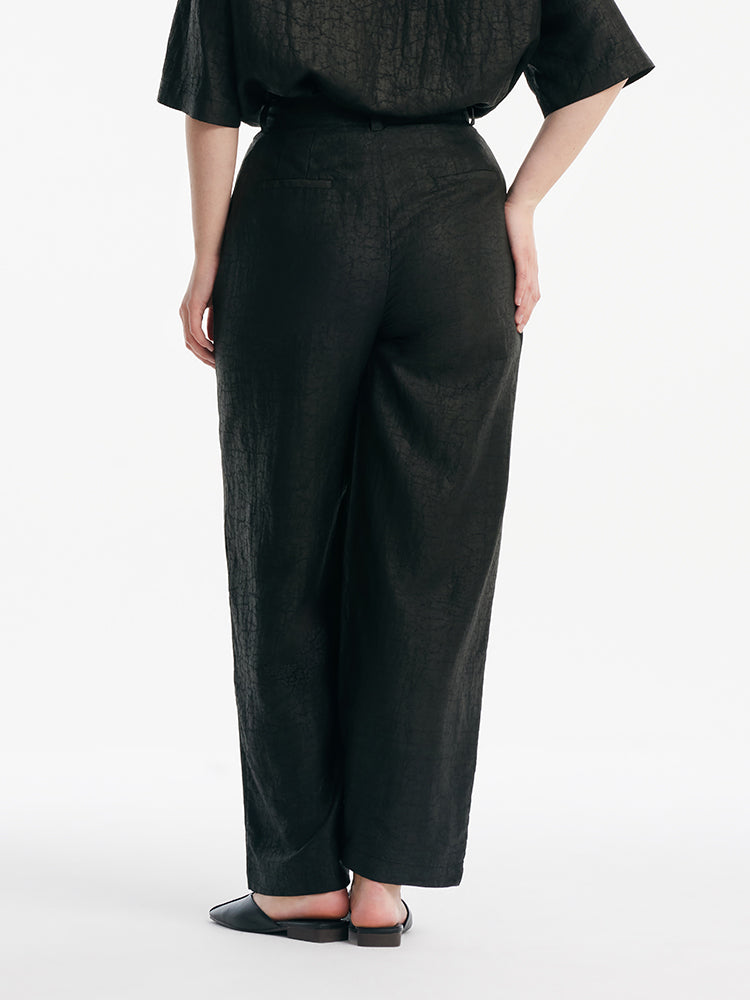 18 Momme Xiang Yun Silk Straight Women Pants