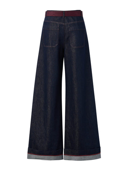 [Preview] Lyocell Cotton Blend Denim Women Jeans With Belt