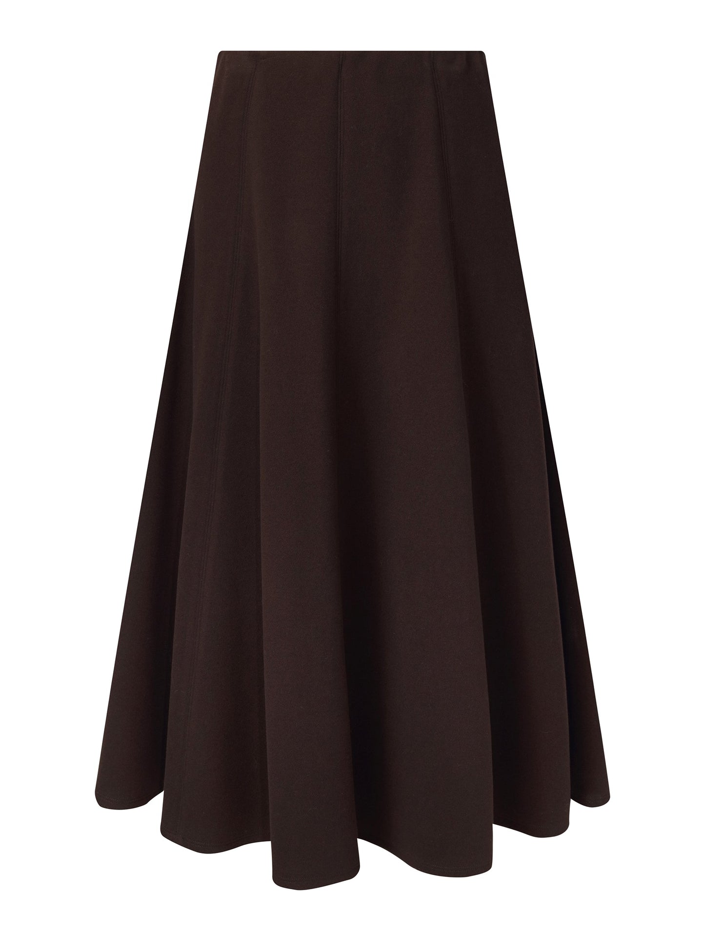 Stretch Flared Women Knit Skirt