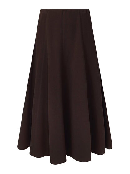 Stretch Flared Women Knit Skirt