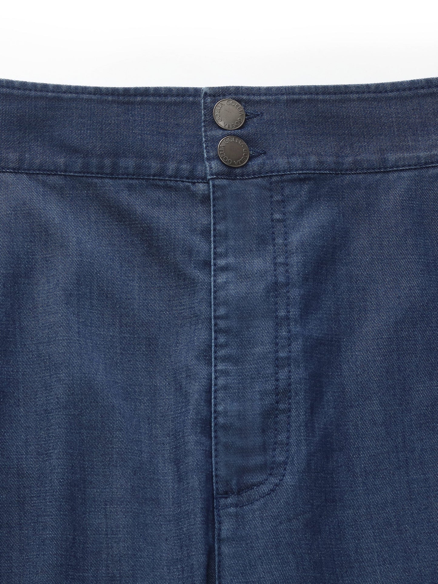 Denim High Waisted Women Wide Leg Cropped Culottes