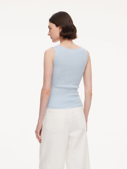 Square Neck Women Knit Tank Top