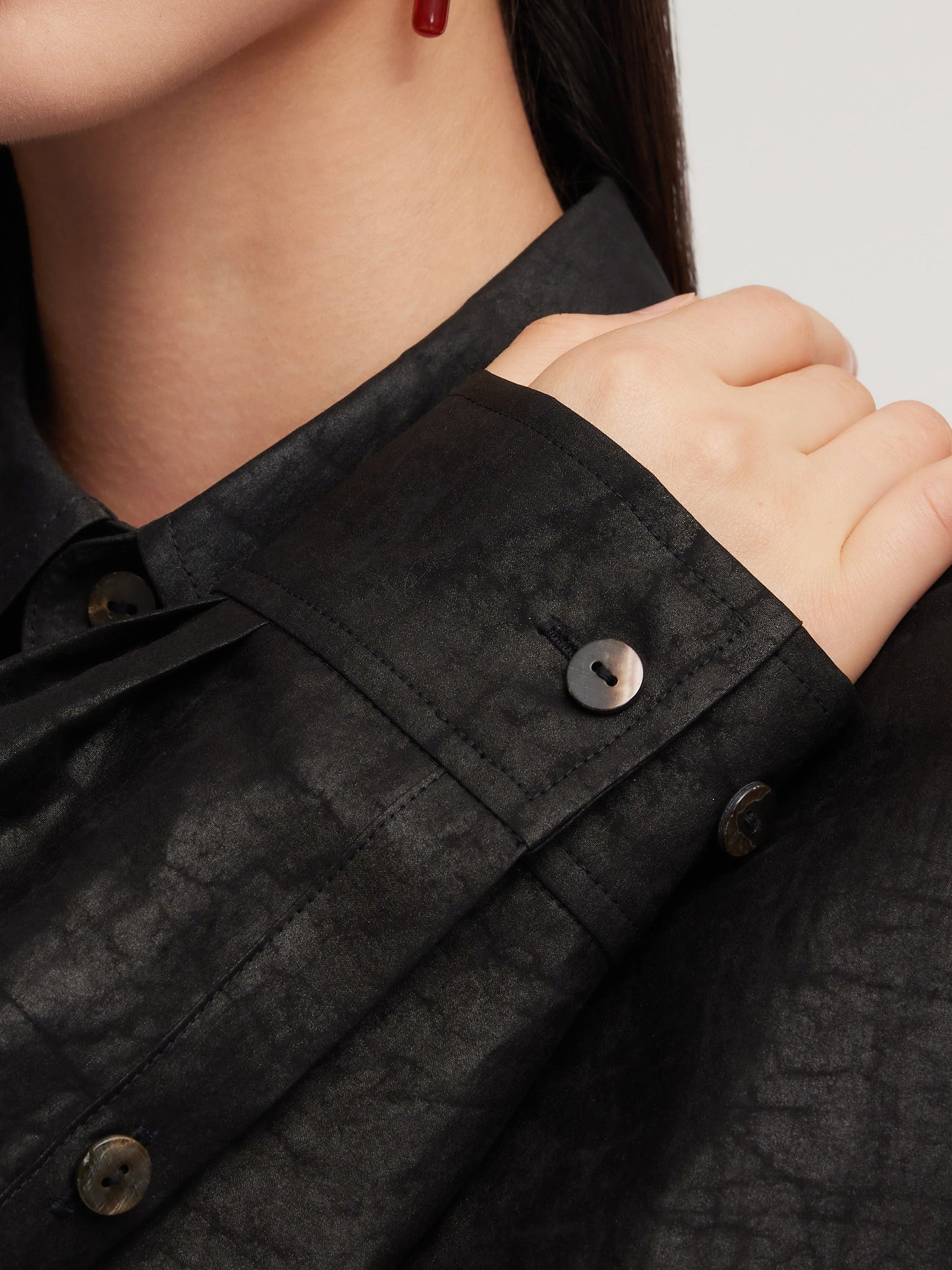 18MM Gambiered Canton Gauze Unisex Shirt