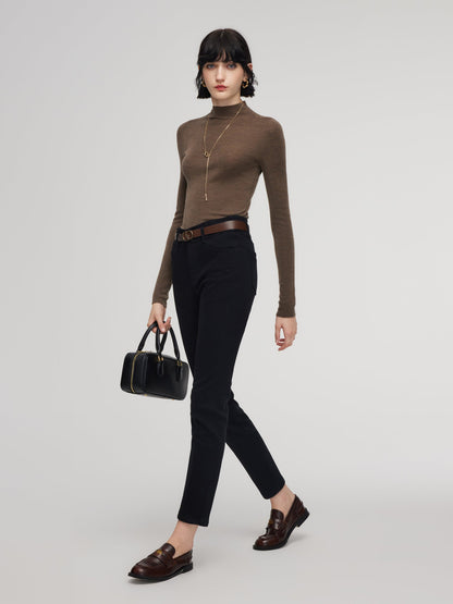 Denim Fleece Lined Women Skinny Jeans