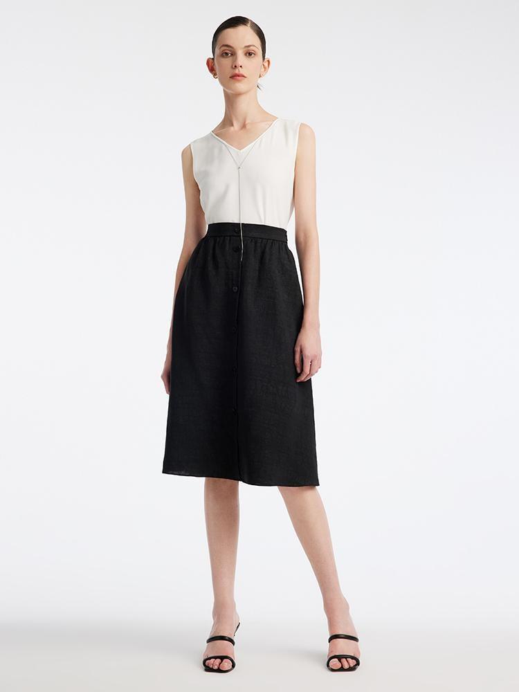 Xiang Yun Silk Knee-Length Women Skirt