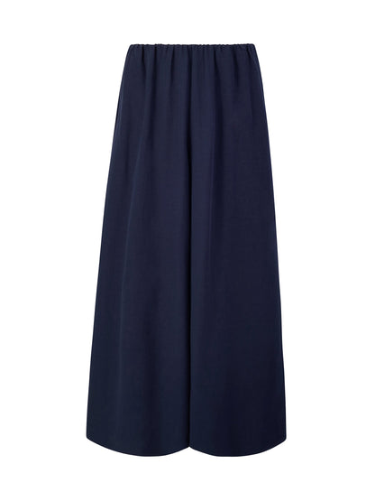 Linen Blend A-Line Women Culottes