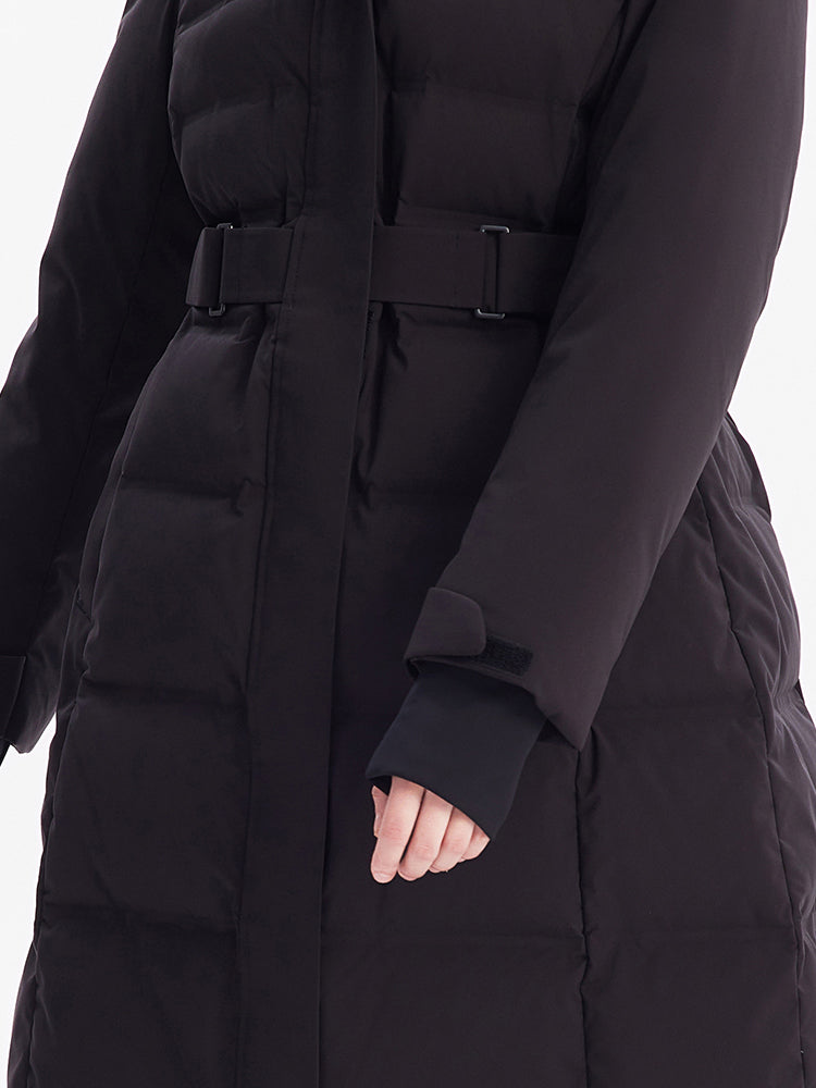 Long Hooded Goose Down Garment