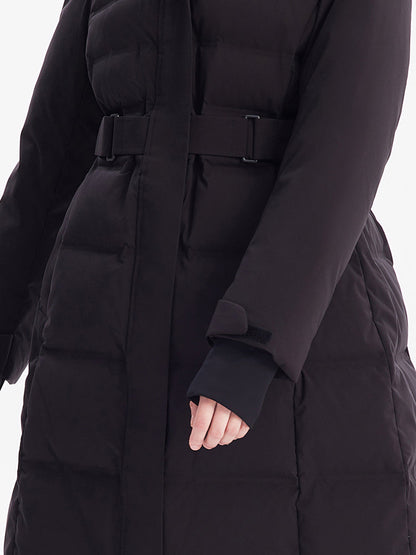 Long Hooded Goose Down Garment