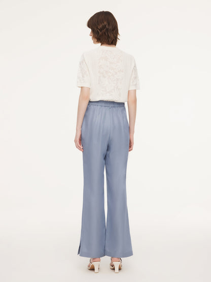 Acetate Tencel Linen Blend Women Suit Pants