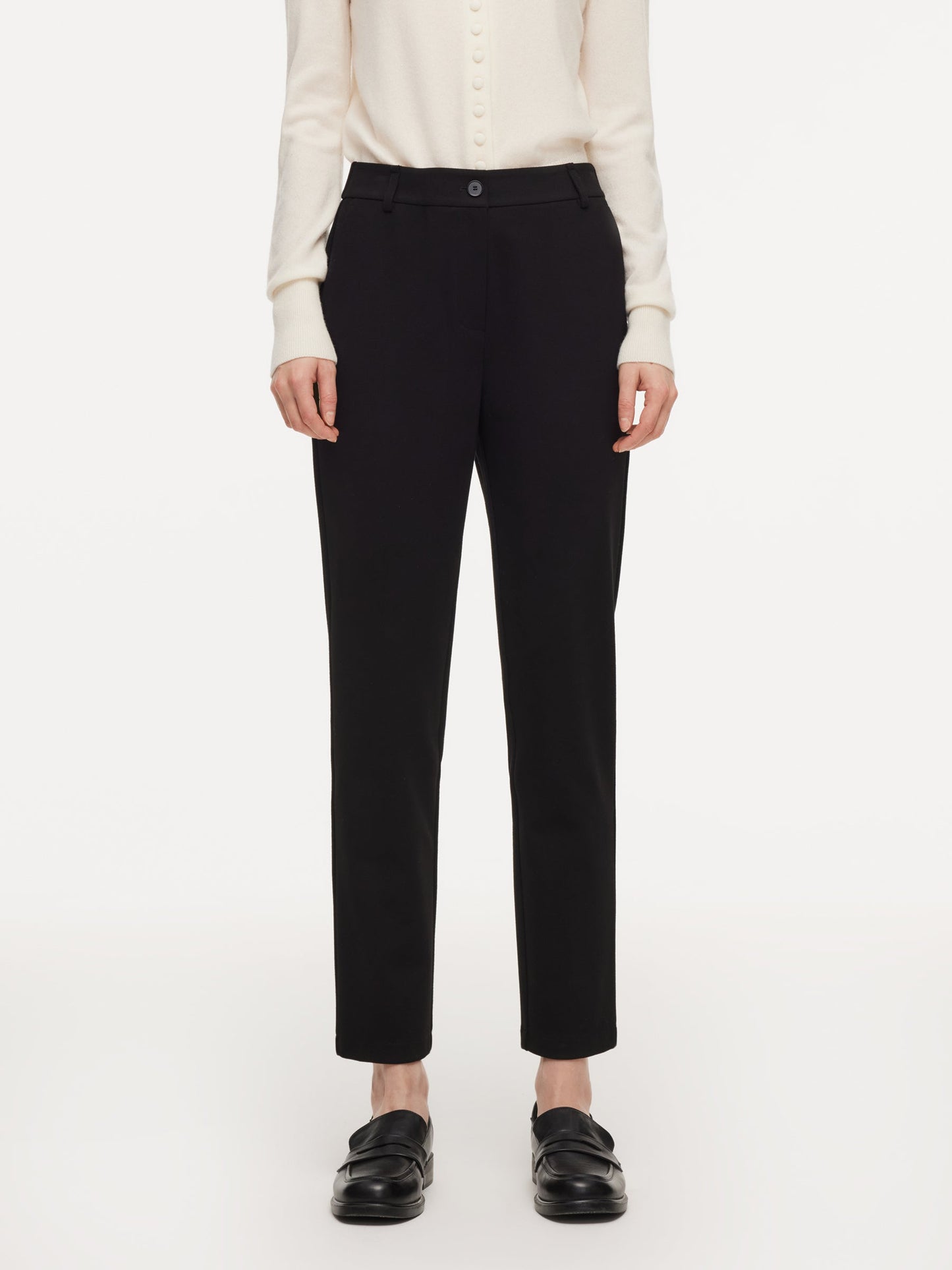 Stretch Slim Fit Women Ankle-Length Pants