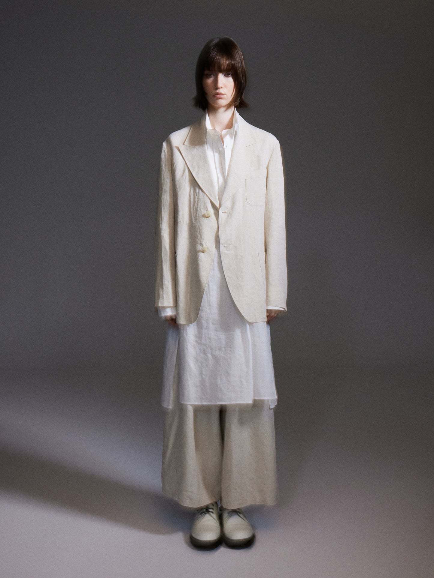 100% Linen Loose Fit X-Line Unisex Blazer