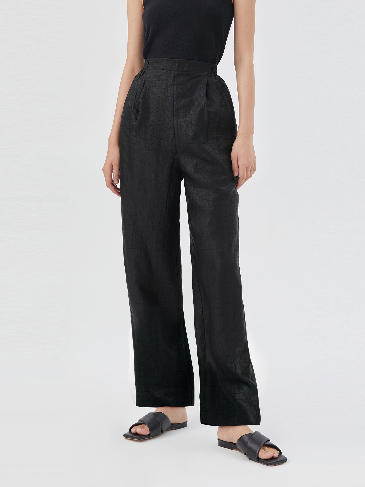 18 Momme Xiang Yun Silk Ankle Banded Pants For Women