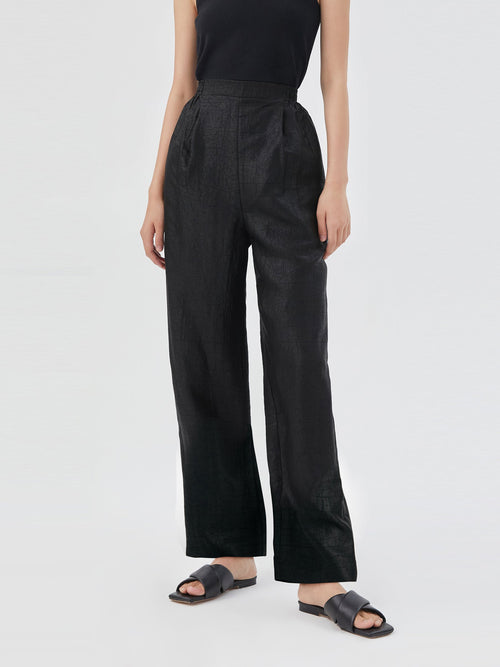 18 Momme Xiang Yun Silk Ankle Banded Pants For Women