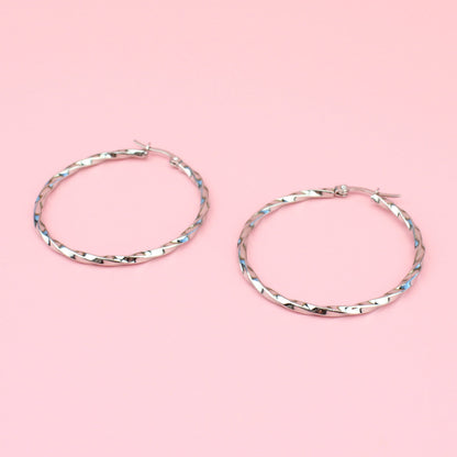 44mm Twisted Hoop Earrings