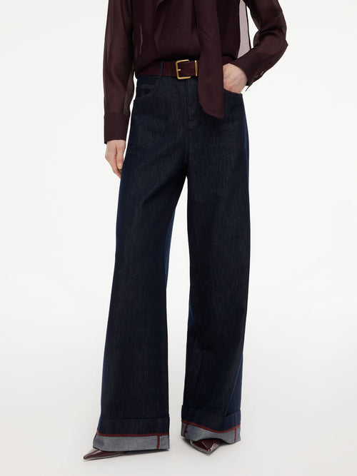 [Preview] Lyocell Cotton Blend Denim Women Jeans With Belt