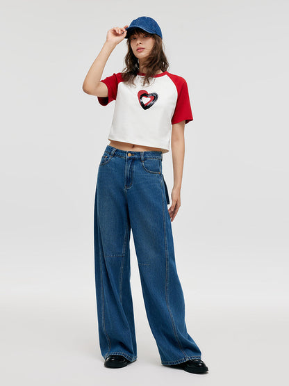 Denim Mid-Rise Women Baggy Jeans