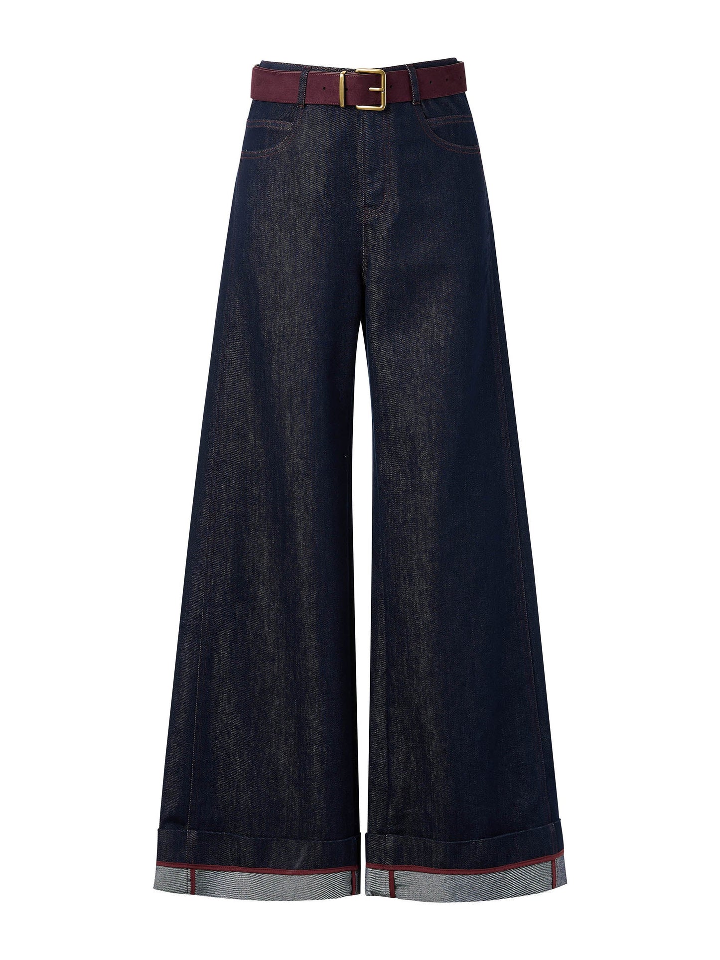 [Preview] Lyocell Cotton Blend Denim Women Jeans With Belt