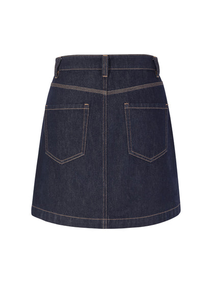 100% Cotton Denim Women A-Line Skirt